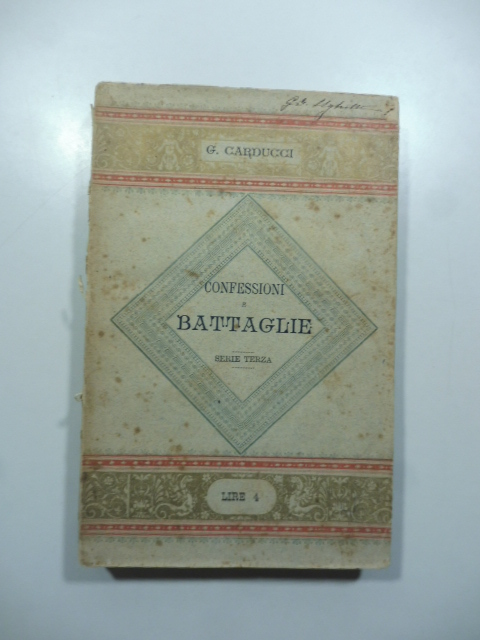 Confessioni e battaglie