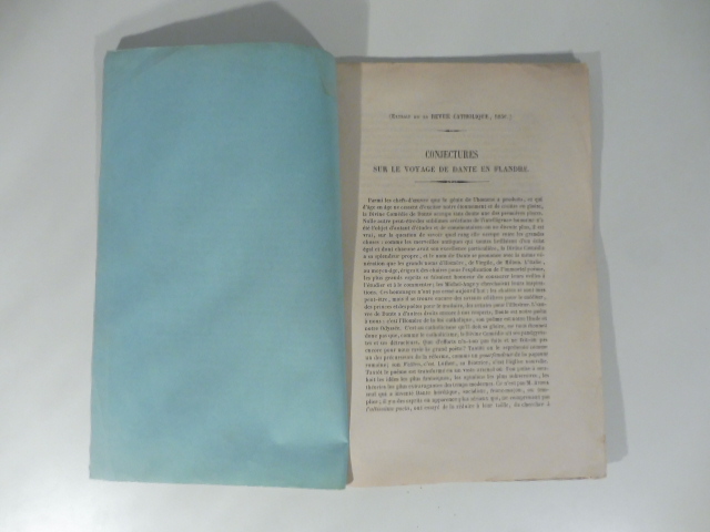 Conjectures sur le voyage de Dante en Flandre