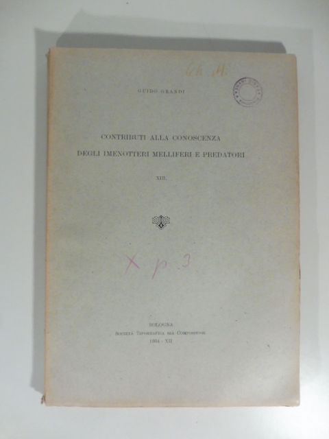 Contributo alla conoscenza degli imenotteri melliferi e predatori