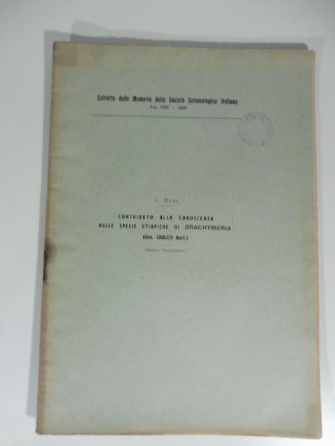 Contributo alla conoscenza delle specie etiopiche di brachymeria