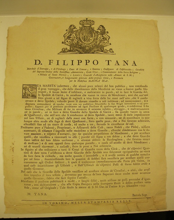 D. Filippo Tana Marchese d'Entraque, e di Verolengo, Conte di …