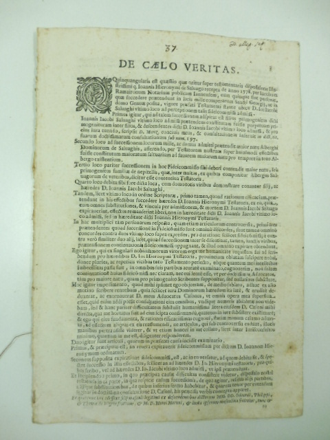 De caelo veritas