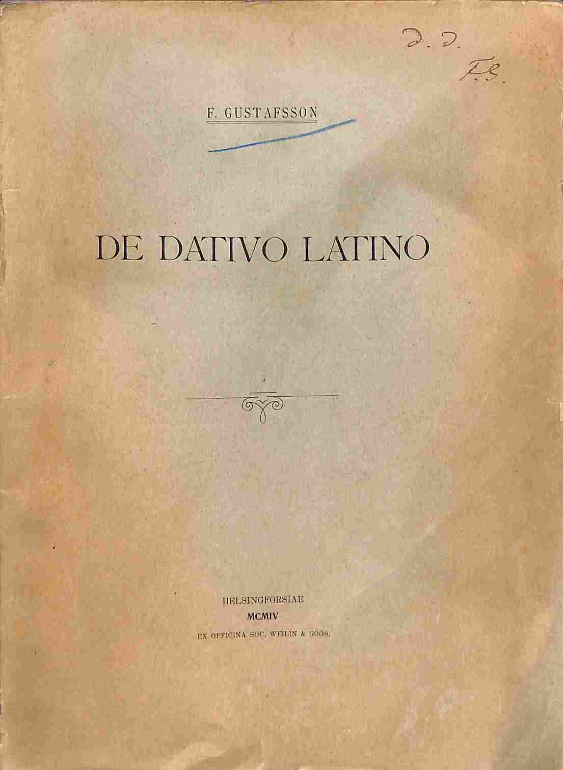 De dativo latino
