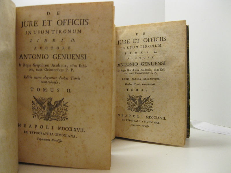 De jure et officiis in usum tironum. Libri II. Auctore …