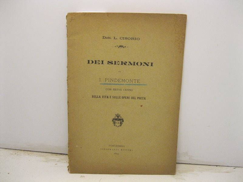 Dei sermoni di I. Pindemonte con breve cenno sulla vita …