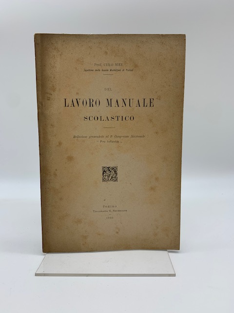 Del lavoro manuale scolastico