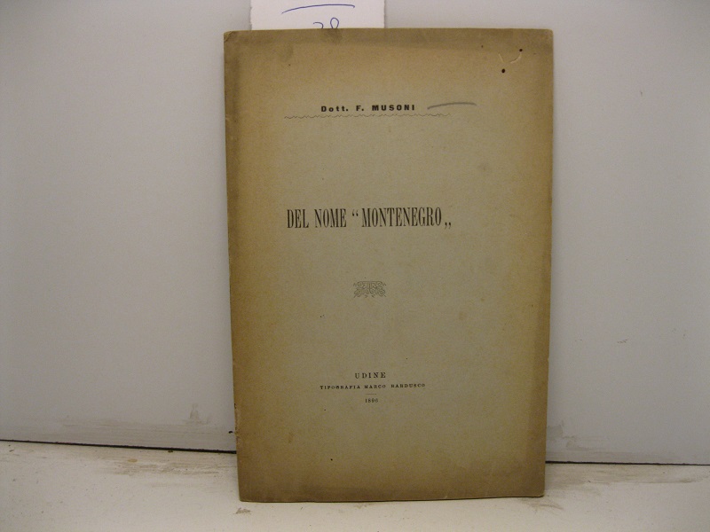 Del nome 'Montenegro'