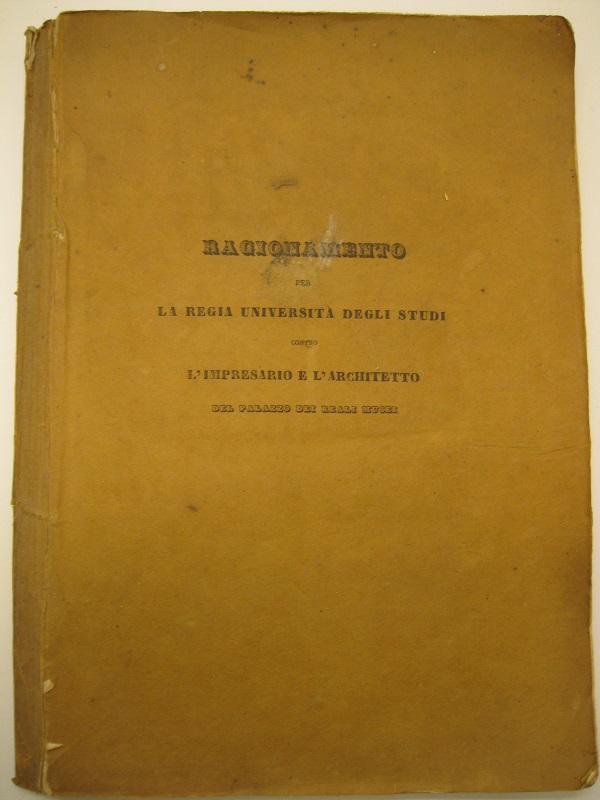 DELLA GUARENTIGIA DEI PUBBLICI EDIFICI. Ragionamento nella causa della Regia …