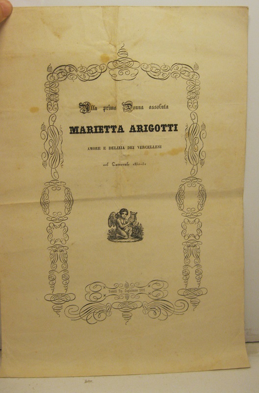 Della prima donna assoluta Marietta Arigotti amore e delizia dei …