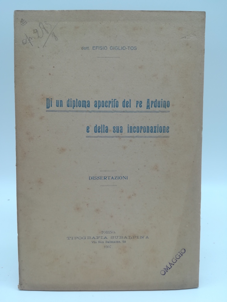 Di un diploma apocrifo del re Arduino e della sua …