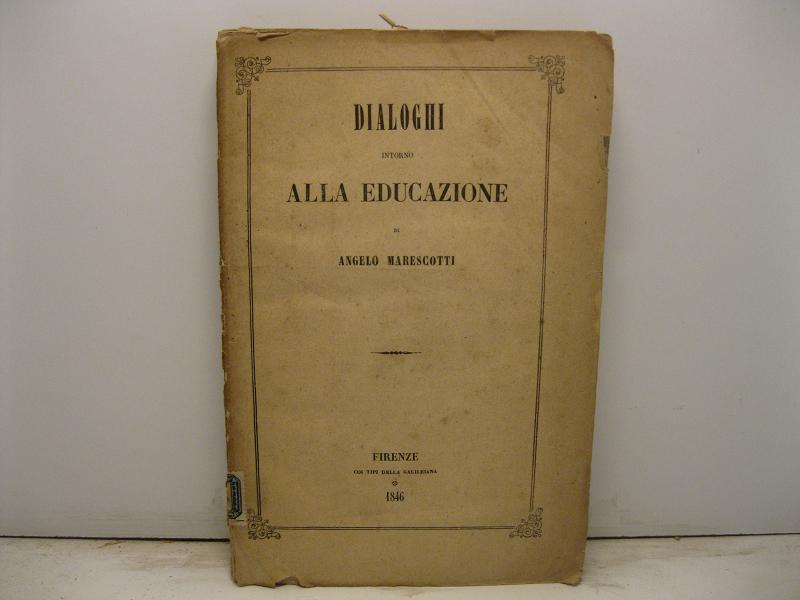 Dialoghi intorno alla educazione