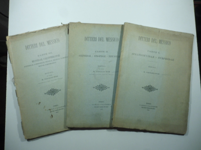 Ditteri del Messico. Memoria. Parte I, II, III
