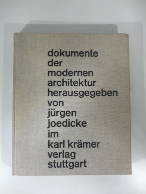 dokumente der modern architectur