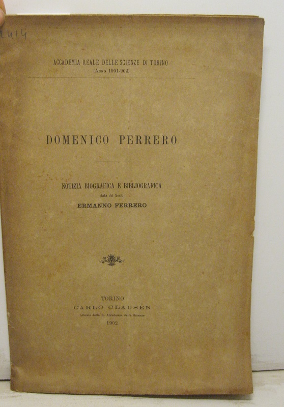 Domenico Perrero. Notizia biografica e bibliografica