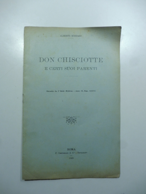 Don Chisciotte e certi suoi parenti