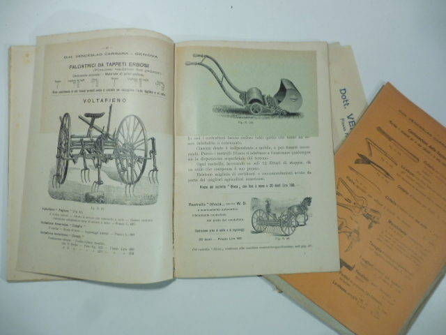 Dott. Venceslao Carrara, Genova. Macchine e strumenti per l'agricoltura e …
