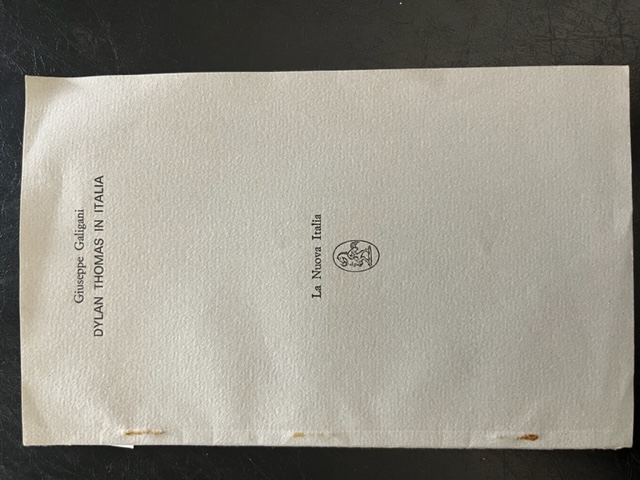 Dylan Thomas in Italia