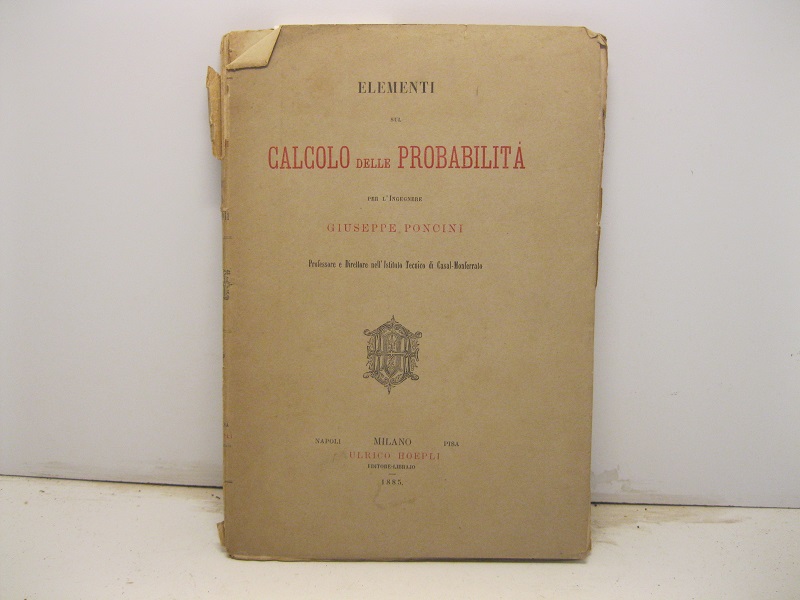 Elementi sul calcolo delle probabilita'