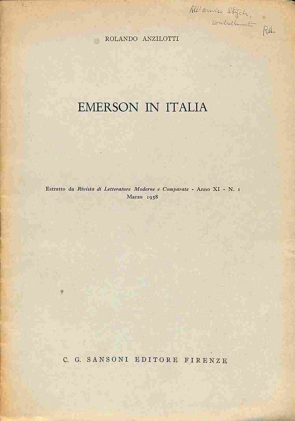 Emerson in Italia
