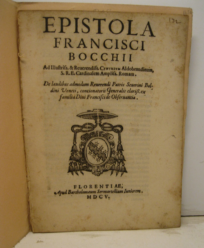 Epistola Francisci Bocchii ad illustriss. & Reverendiss. Cynthium Aldobrandinum S. …