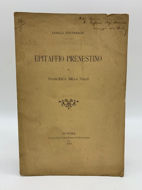 Epitaffio prenestino di Francesca Della Valle