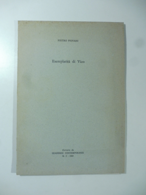 Esemplarita' di Vico