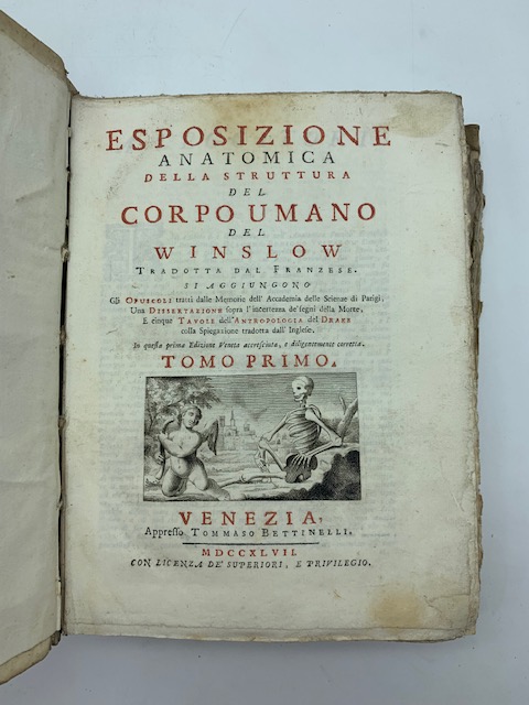 Esposizione anatomica della struttura del corpo umano del Winslow tradotta …