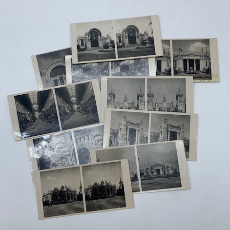 Esposizione Milano 1906. Serie di 10 fotografie stereoscopiche originali riguardanti …