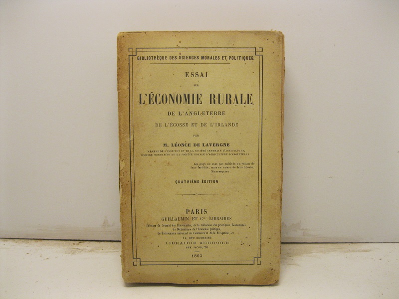 Essai sur l'economie rurale de l'Angleterre, de l'Ecosse et de …