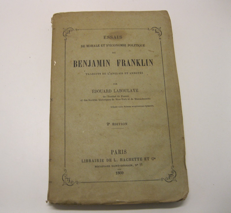 Essais de morale et d'e'conomie politique de Benjamin Franklin traduit …