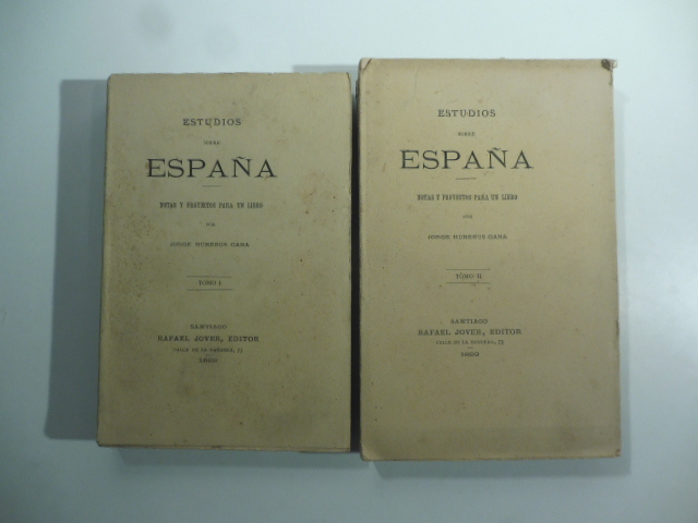 Estudios sobre Espana. Notas y proyectos para un libro por …