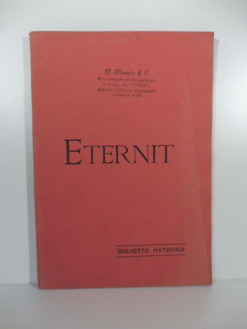 Eternit. Brevetto Hatschek