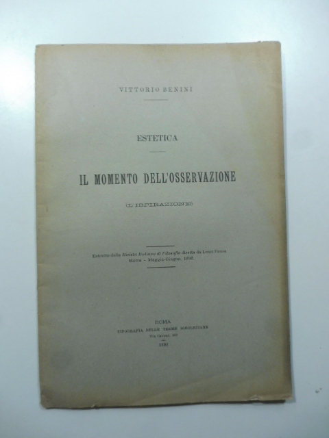 Etestica. Il momento dell'osservazione (l'ispirazione)