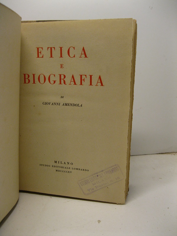 Etica e biografia