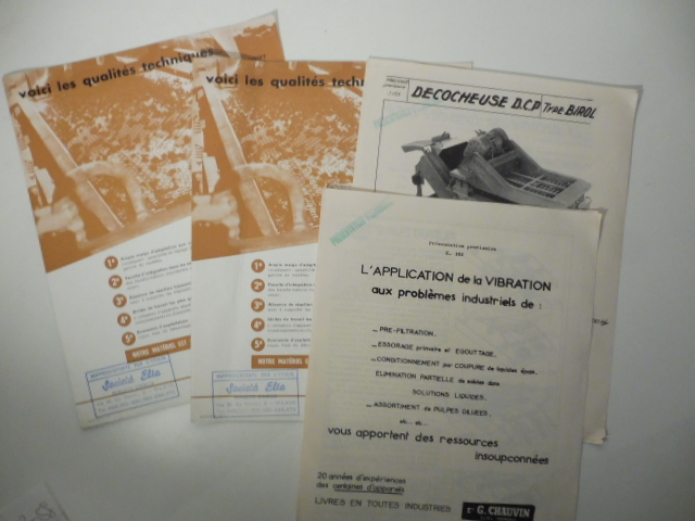 Ets. Chauvin, Grenoble. Criblage, tamisage, classement, rincage, egouttage