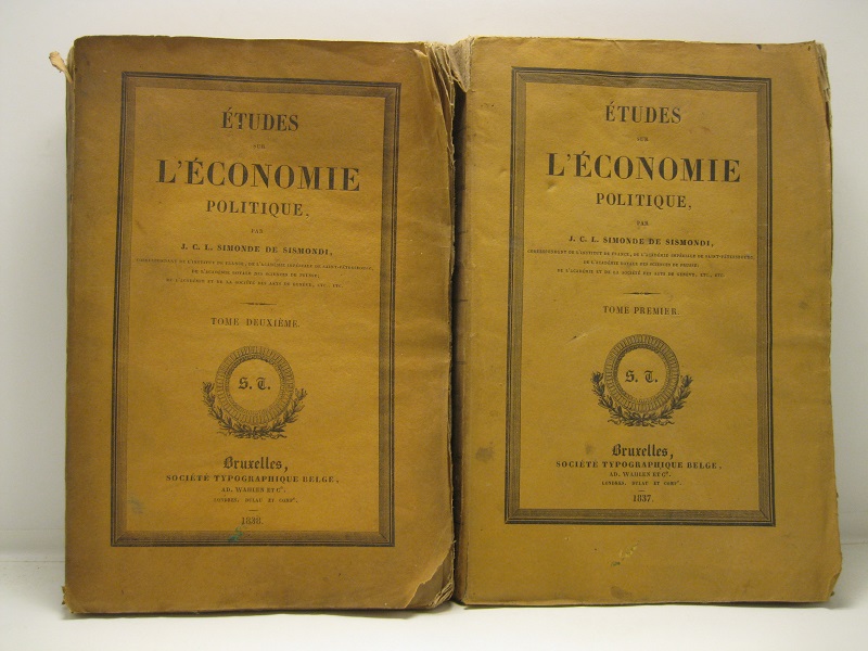 Etudes sur l'e'conomie politique par J. C. L. Simonde De …