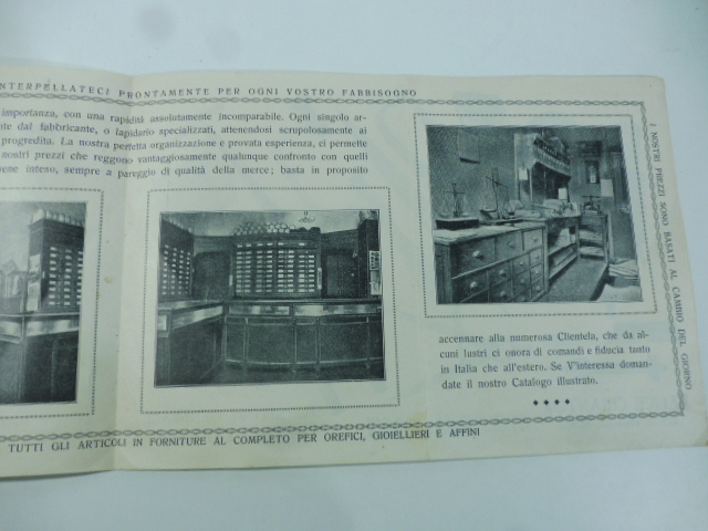 Felice Chiantor, Torino. Forniture generali per orefici e gioiellieri. Pieghevole …