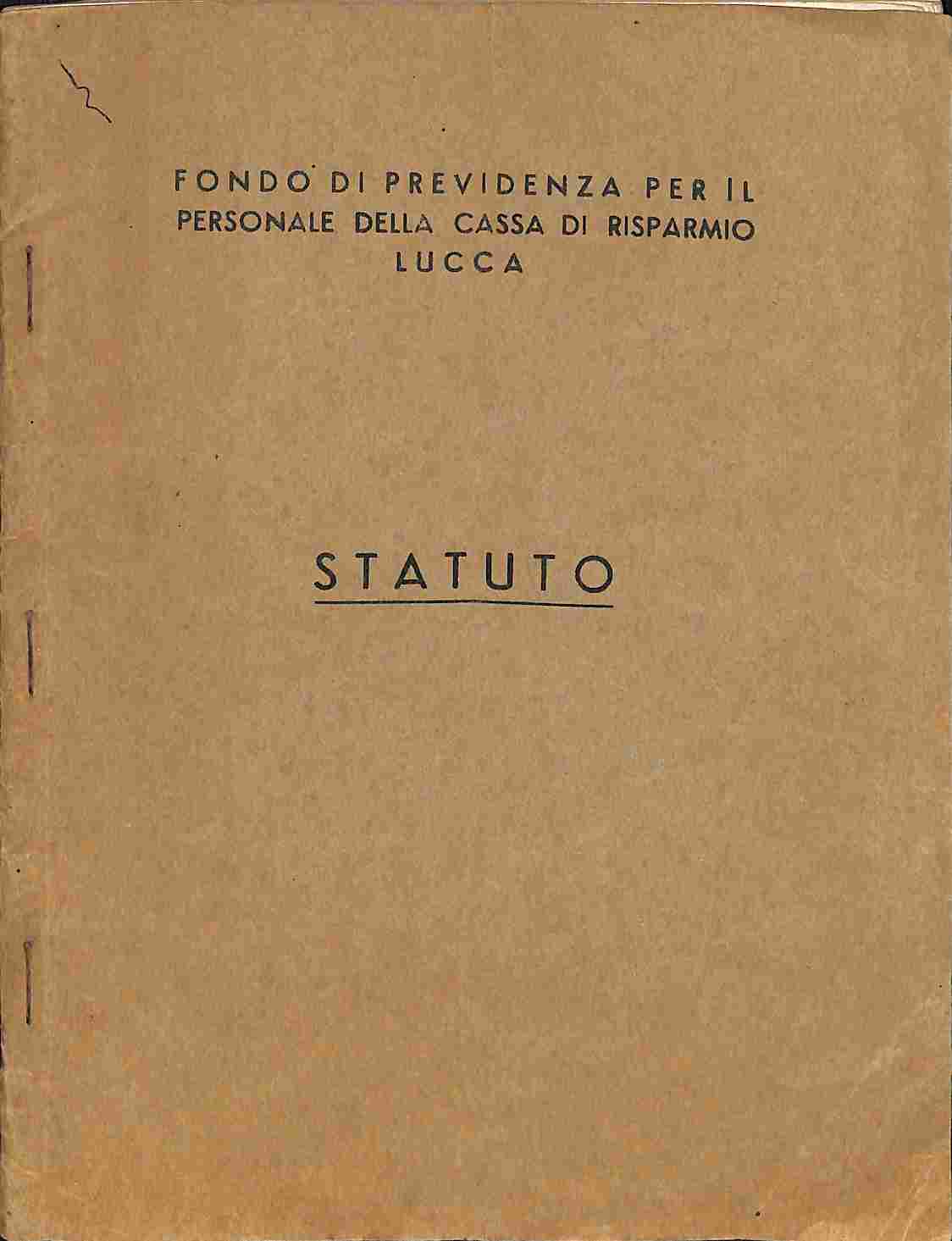 Fondo di previdenza per il personale della Cassa di Risparmio …