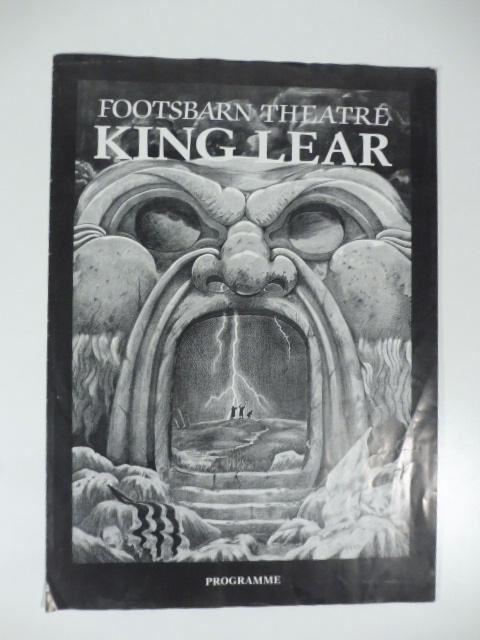 Footsbarn theatre King Lear. Programme