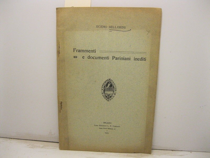 Frammenti e documenti pariniani inediti