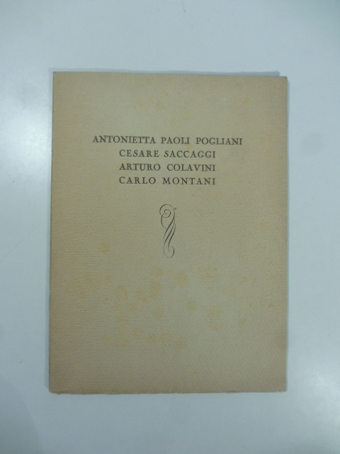 Galleria Micheli, via Brera. Mostre personali degli artisti Antonietta Paoli …