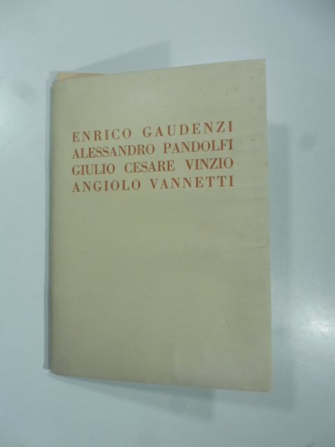 Galleria Pesaro, Milano. Mostra dei pittori Enrico Guadenzi, Alessandro Pandolfi, …