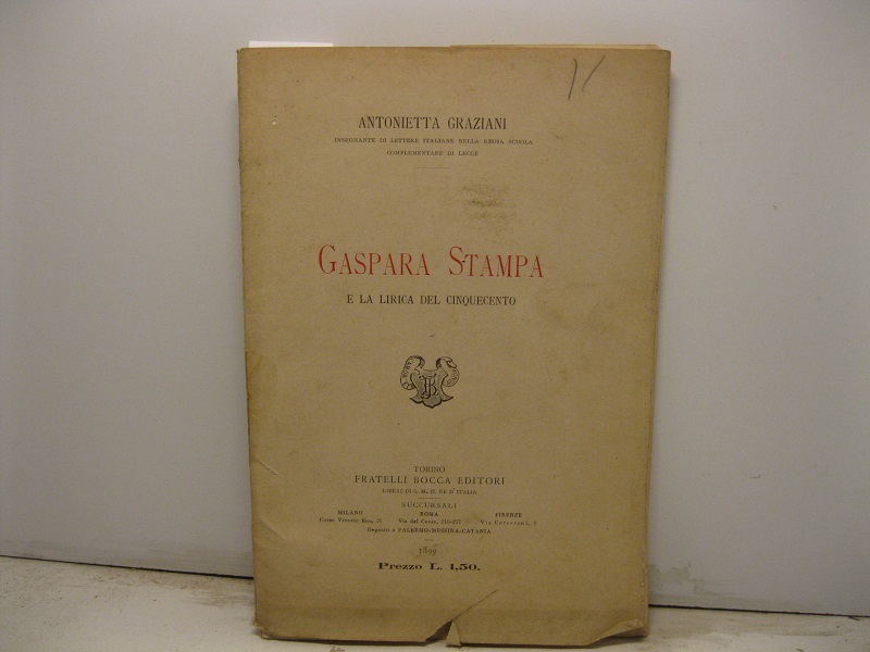 Gaspara Stampa e la lirica del Cinquecento