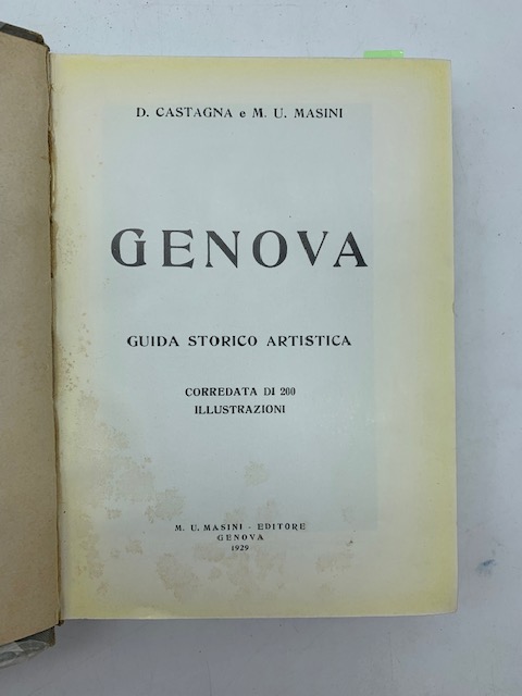 Genova. Guida storico artistica corredata di 200 illustrazioni