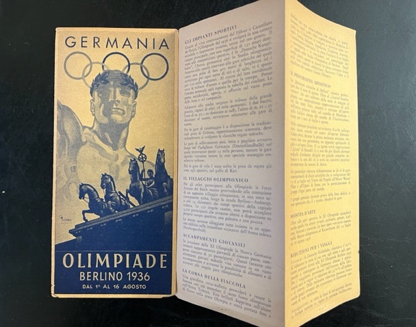 Germania. Olimpiade Berlino 1936 dal 1o al 16 Agosto (pieghevole …