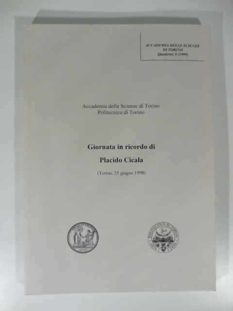 Giornata in ricordo di Placido Cicala (Torino 25 giugno1998)