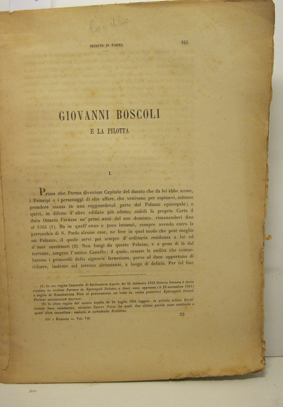 Giovanni Boscoli e la pilotta