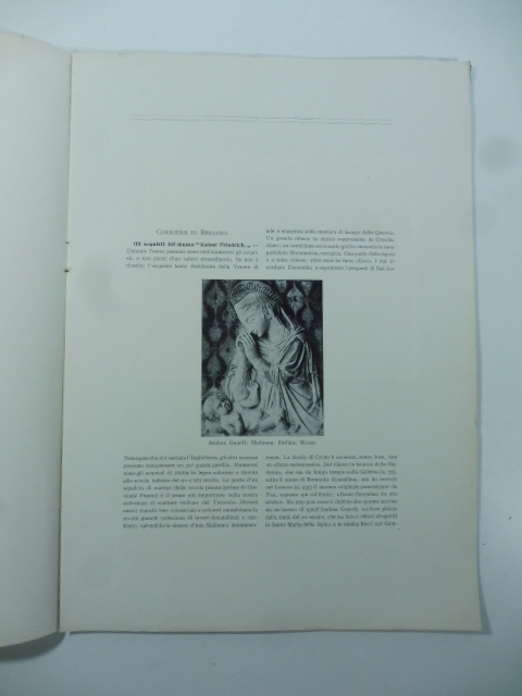 Gli acquisti del Museo Kaiser Friedrich