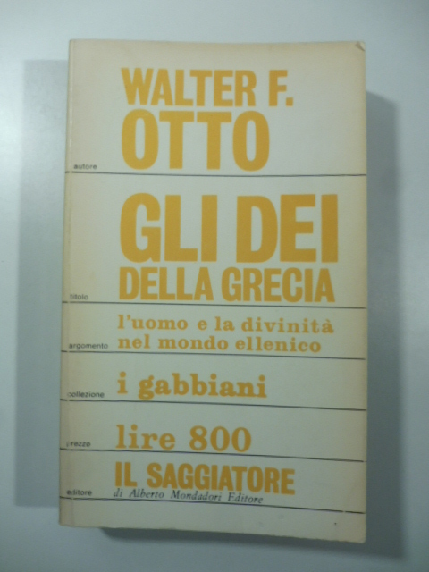Gli de'i della Grecia. L'immagine del divino riflessa dallo spirito …