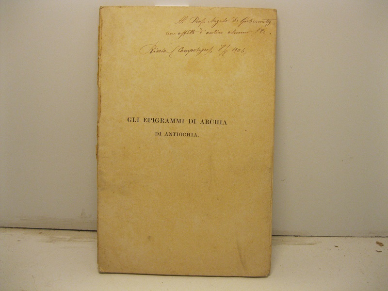 Gli epigrammi di Archia di Antiochia